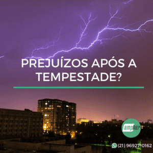 Prejuízos após a tempestade